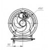 Печь для русской бани "Атмосфера М КТК" с сеткой для камней с коротким топливным каналом