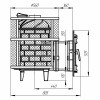 Печь для русской бани "Атмосфера М" с сеткой для камней