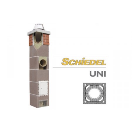 Комплект дымохода Шидель(SCHIDEL) UNI D=16см одноходовой без вентканала 4 п.м.