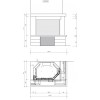 Облицовка NIZZA + топка TEKNO 2N DX (EdilKamin)
