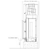 Облицовка GIADA sx с банкетой справа + топка CRISTAL 90 N-09 (EdilKamin)