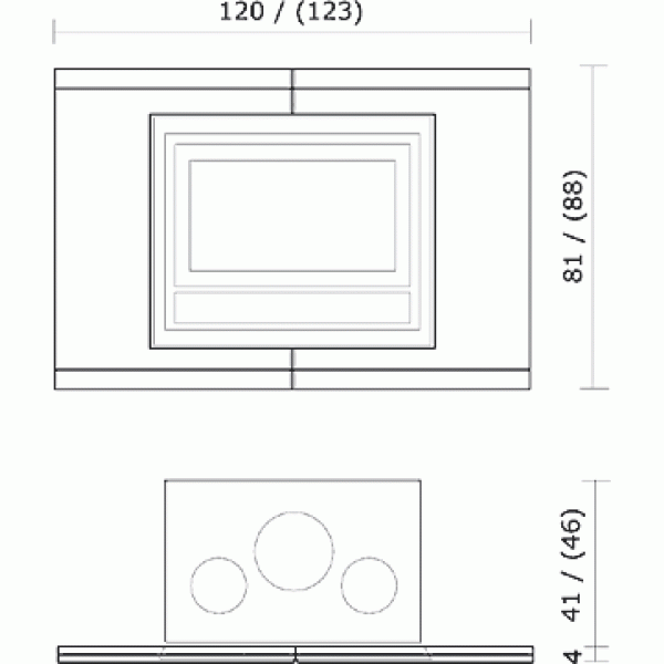 Облицовка Arabesque arab, под Inpellet 54, Luce Plus 54, Deco, Riga (EdilKamin)