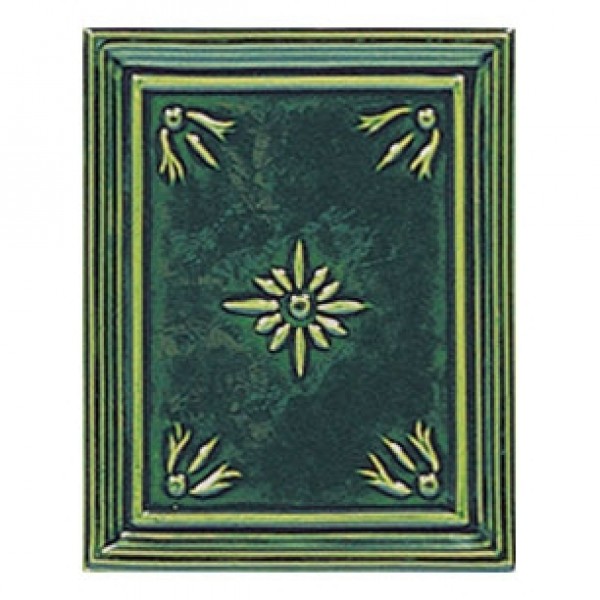 Печь Liberty, green, с колонной (Sergio Leoni)