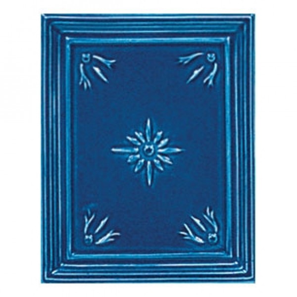 Печь Sissy, blue, с колонной (Sergio Leoni)