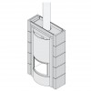 Облицовка DALLAS + топка ECOMONOBLOCCO 66 bifacciale dx (Palazzetti)