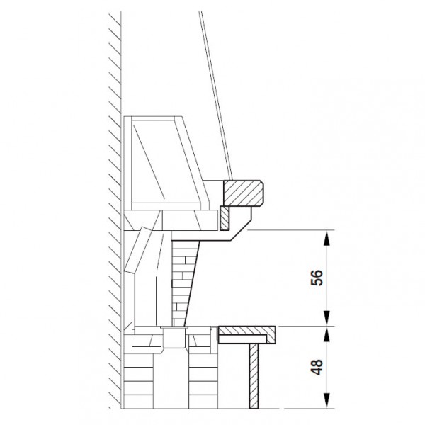 Облицовка VALCOMELICO DX, с духовкой, под Palex C78 dx (Palazzetti)