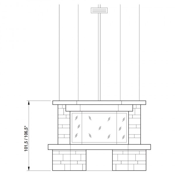 Облицовка Neuchatel totale, под EMBL 64 exagone (Palazzetti)