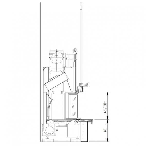 Облицовка Neuchatel totale, под EMBL 64 exagone (Palazzetti)