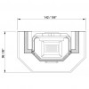 Облицовка Neuchatel totale, под EMBL 64 exagone (Palazzetti)