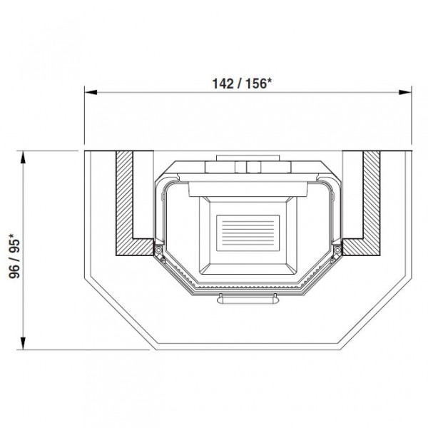 Облицовка Neuchatel totale, под EMBL 64 exagone (Palazzetti)