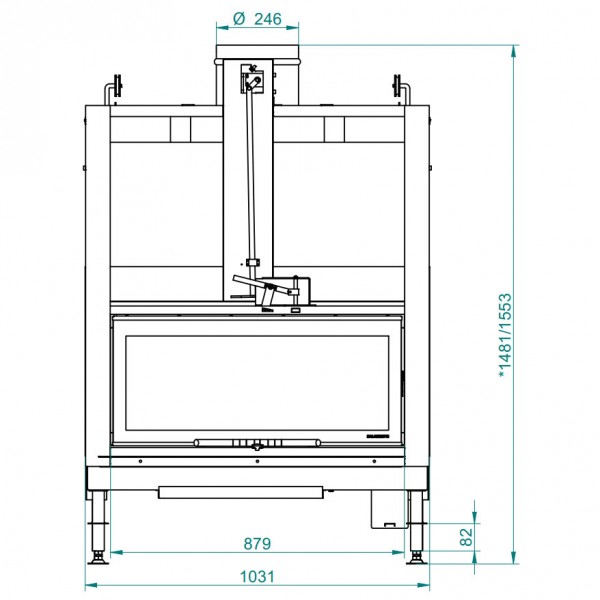 Облицовка DELHI parete + топка ECOMONOBLOCCO E 16:9 front version (Palazzetti)