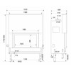 Облицовка CERISAIE 2 AD, Dure Biege/Brun Emperador (RLD) + топка EMPYRIUM 1200 (RLD)