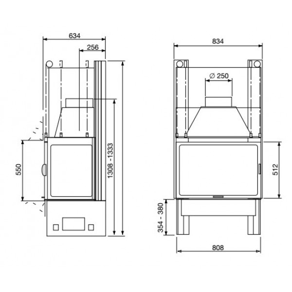 Облицовка LATOUR SV 269 (Supra) + топка SUPRAVISION 269 (Supra)