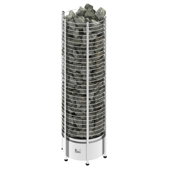 SAWO Электрическая печь TOWER вертикальная, круглая, с выносным пультом управления, 10,5 кВт, TH9-105NS-P