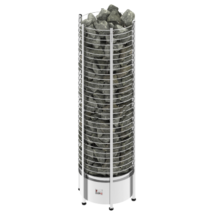 SAWO Электрическая печь TOWER вертикальная, круглая, с выносным пультом управления, 10,5 кВт, TH9-105NS-P