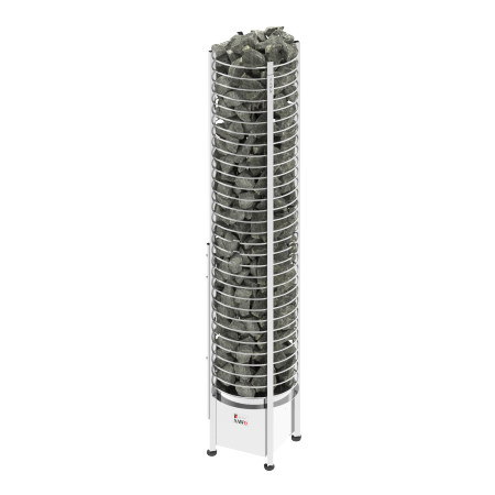 SAWO Электрическая печь TOWER вертикальная, круглая, с выносным пультом управления, 9 кВт, TH5-90NS-P