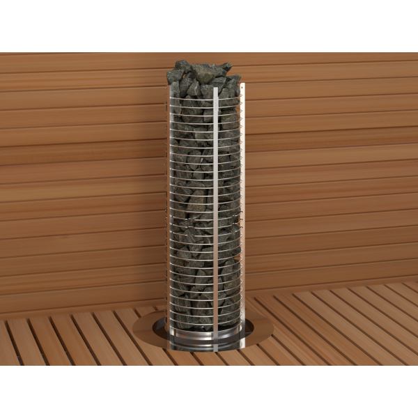 SAWO Электрическая печь TOWER вертикальная, круглая,с выносным пультом управления, 10,5 кВт,TH6-105NS-P