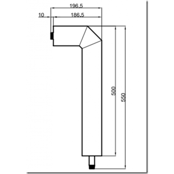 SAWO Трубка Venturi с форсункой, L-образная, ST-LPIPE