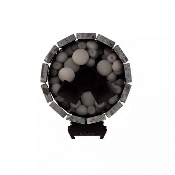 Дровяная банная печь Grill`D Cometa Vega 180 Short Stone Pro (Серпентинит)