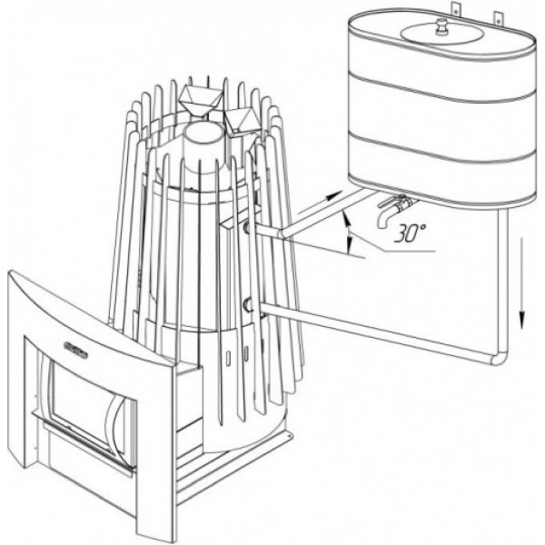 Теплообменник Grill`D Cometa AISI 430 2 мм, 1,8 л