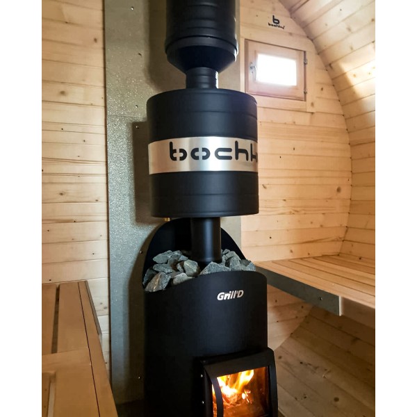 Дровяная банная печь Grill'D Aurora 160 Long (дверца со стеклом)