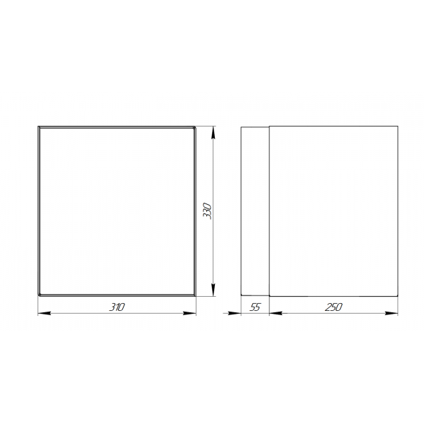 Удлинитель топочного канала Grill'D Long Window Max L-250 мм
