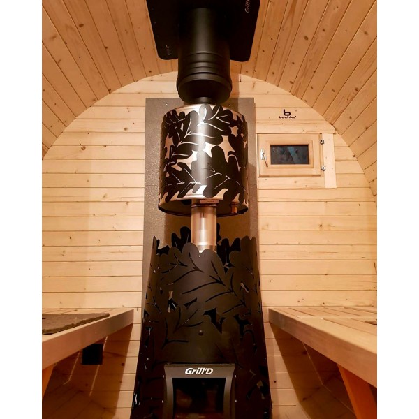 Дровяная банная печь Grill'D Dubravo Mini Short (дверца без стекла)