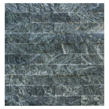 Плитка 200x40x20 "рваный камень" змеевик